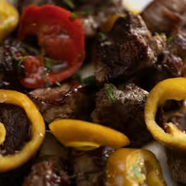 Seared Filet Mignon Tips.