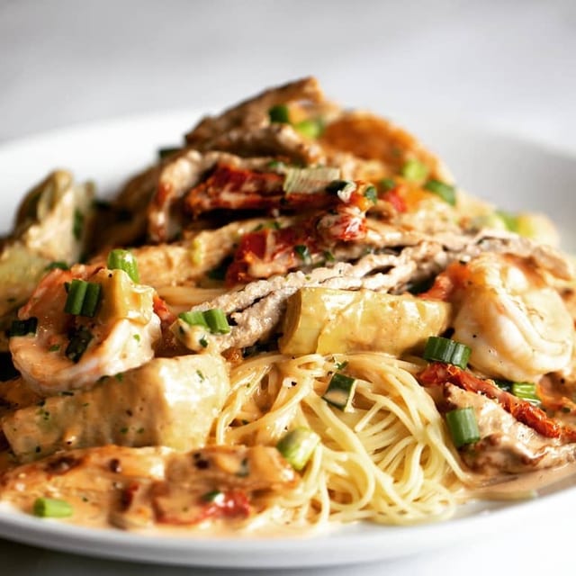 Capellini Tre Feste Pasta.