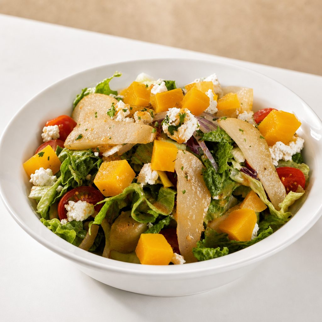 Pear & Goat Cheese Salad.