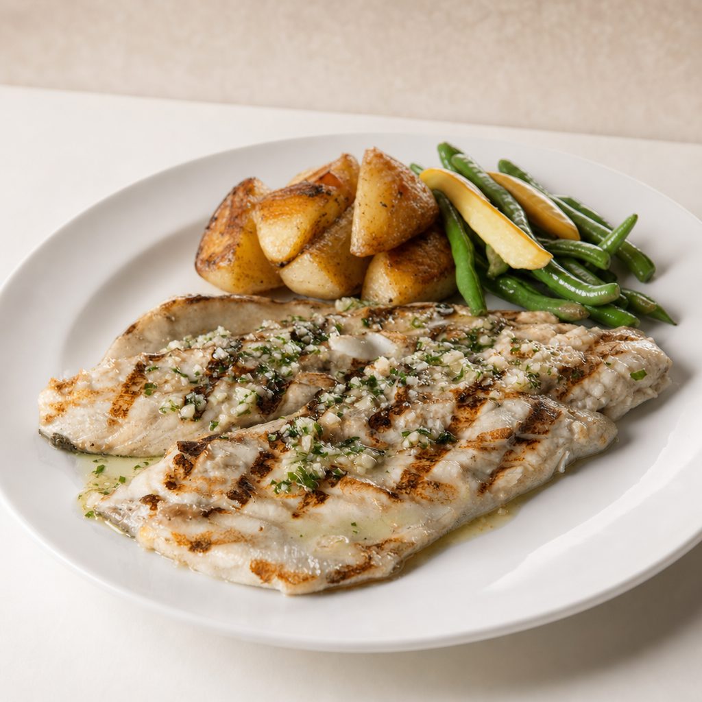 Grilled Branzino.