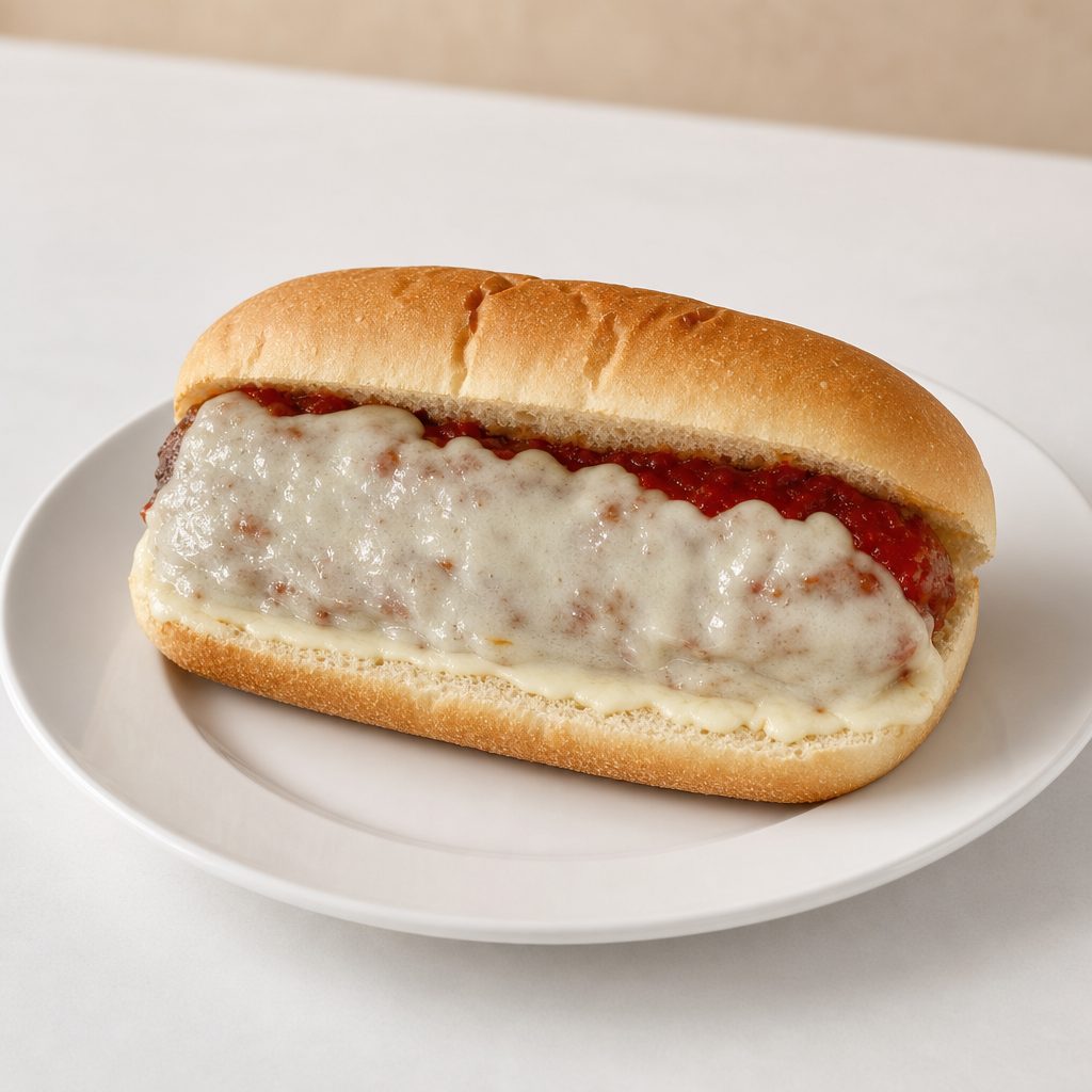 Eggplant Parmigiana Sandwich.