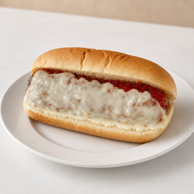 Eggplant Parmigiana Sandwich.