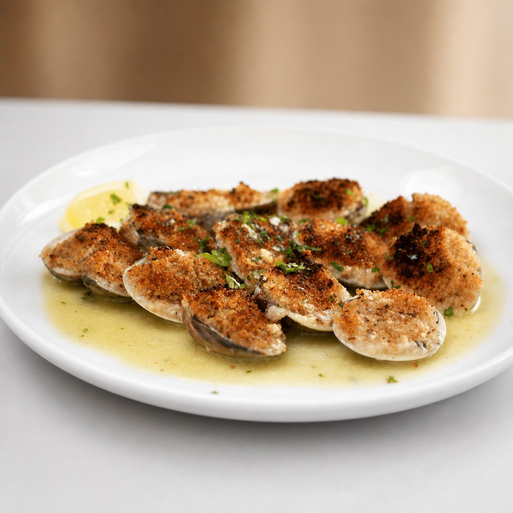 Clams Oreganata.