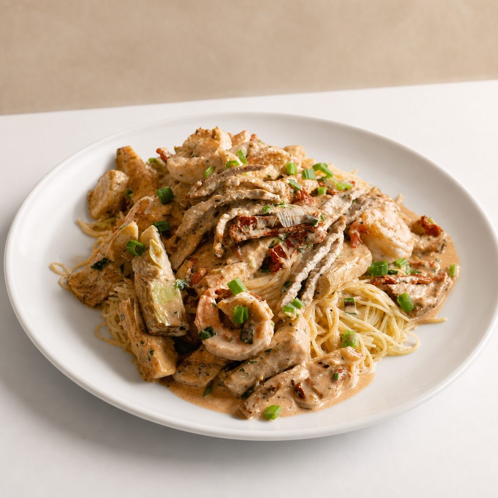 Angel Hair Florentine Pasta.