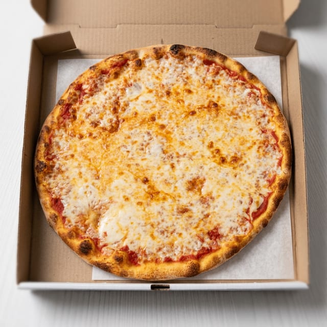 Plain Cheese Pizza.
