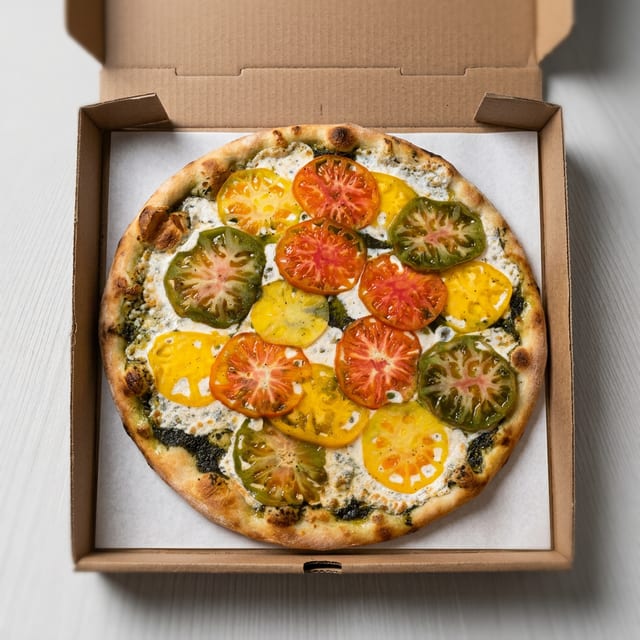Pesto Caprese Pizza.