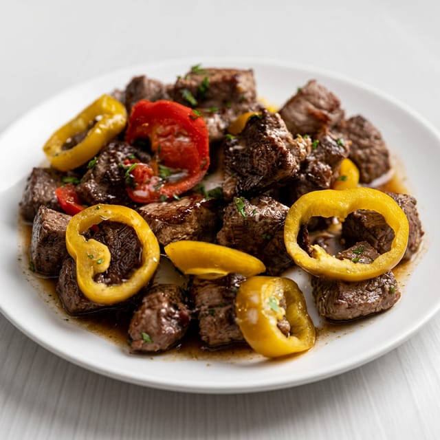 Seared Filet Mignon Tips.